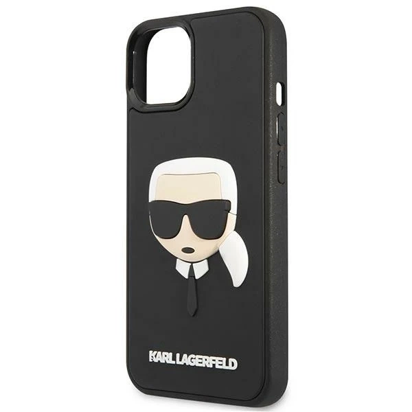 Etui Karl Lagerfeld KLHCP14MKH3DBK do iPhone 14 Plus 6,7" hardcase 3D Rubber Karl`s Head